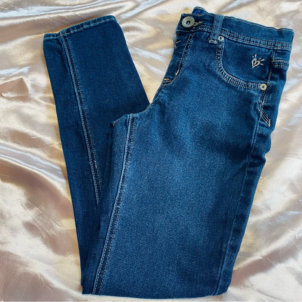 Justice Dark Blue Stretch Skinny Simply Low Jeans Size 10 1/2 Girl